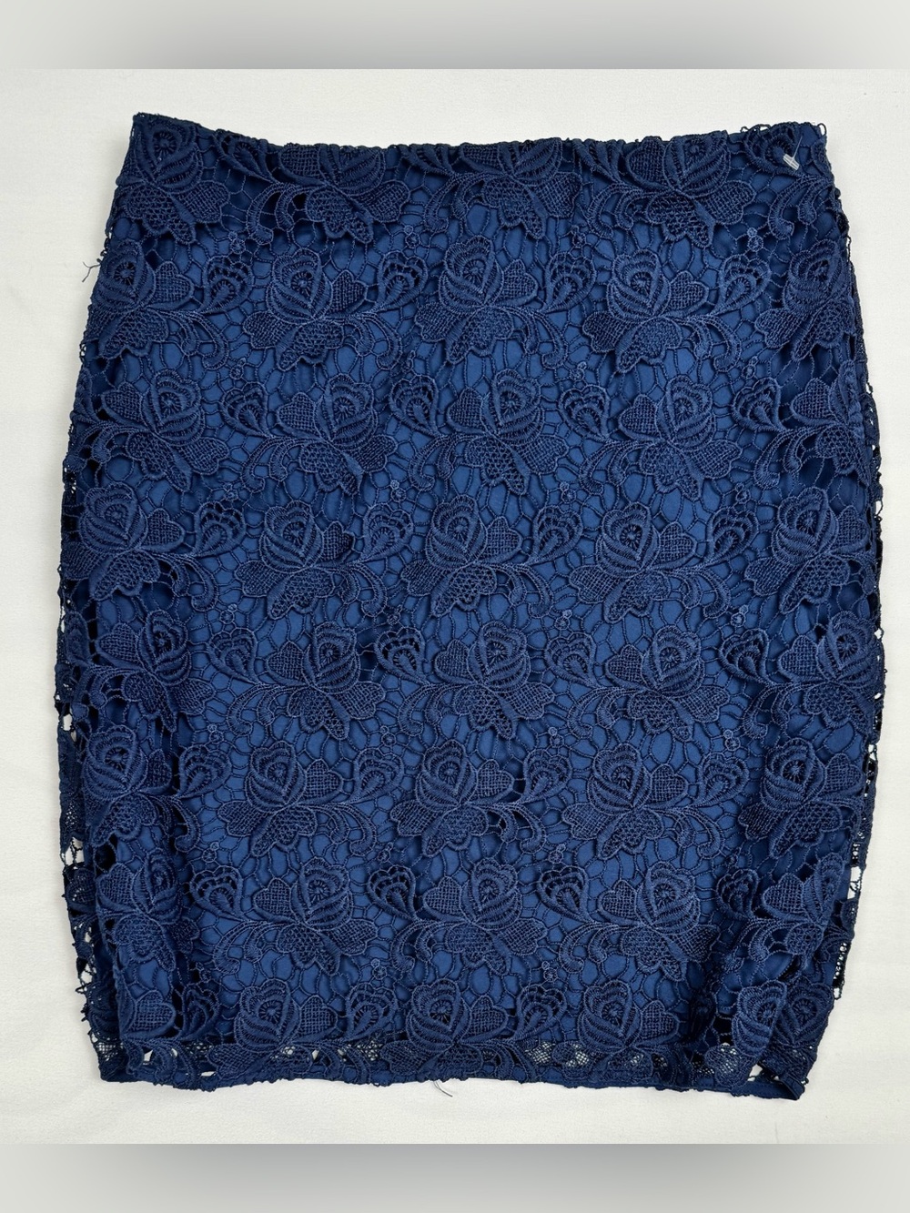 Banana Republic Lace Pencil Skirt Navy Blue Women’s 4